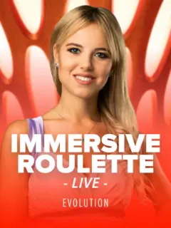 Immersive Roulette by Evolution, live table in the Stake lobby