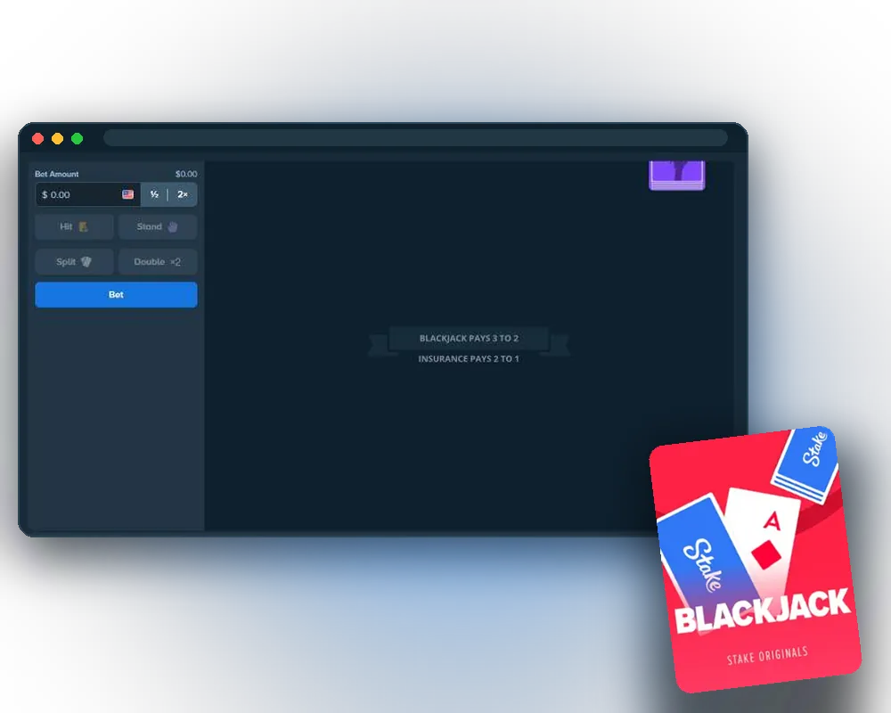 Stake Originals Blackjack table